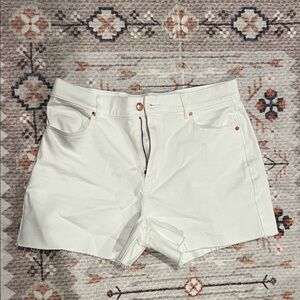 LOFT White Jean cutoff Shorts size 10